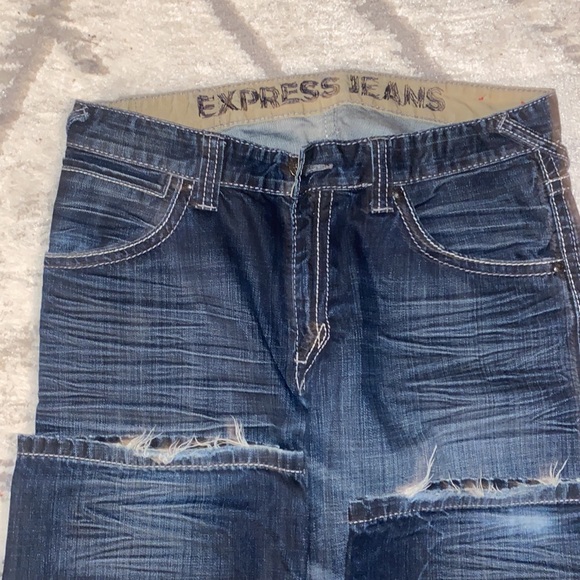 Like new Mens jeans by express size W34 L32 - Picture 5 of 16